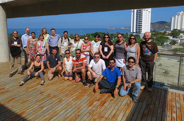 Workshop attendees at INVEMAR’s new laboratory