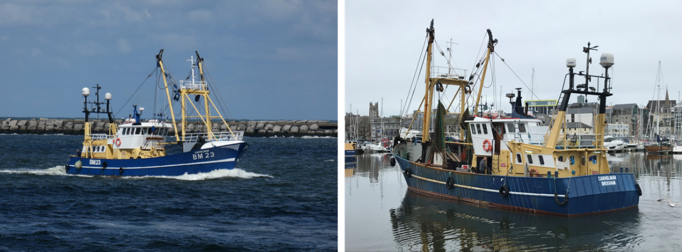 Research vessel at sea