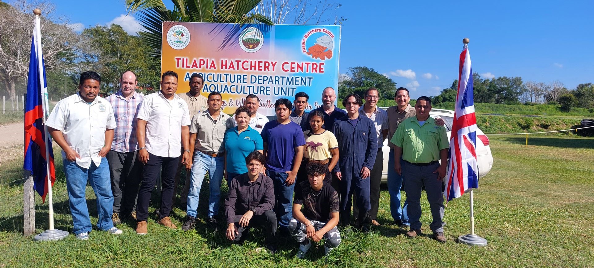 Group photo at Tilapia Hatchery Centre