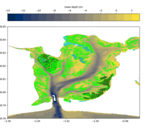 Predicted occurrence of algae mats in Langstone Harbour.