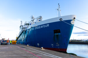 Cefas Endeavour at the dock